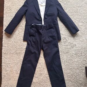 Crewcuts Thompson Navy Blue Suit Set size 7